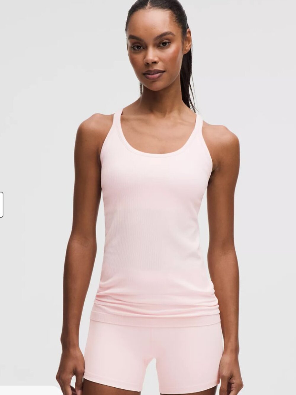 lululemon Ebb to Street Tank Pink Pearl Women's Size 6 | Built-In Bra